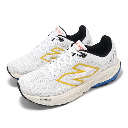 New Balance 慢跑鞋 Fresh Foam X 860 V14 2E 男鞋 寬楦 白 藍 黃 緩衝 運動鞋 NB M860Z14-2E