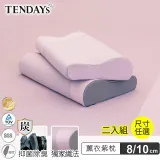 【TENDAYS】玩色柔眠記憶枕2入組(薰衣紫8cm/10cm高)