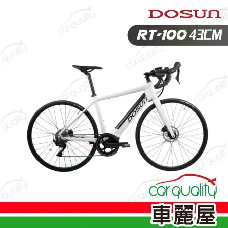 【DOSUN】RT100 電動輔助自行車  43CM 油壓碟 白(車麗屋)