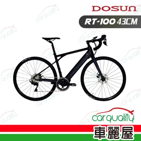 【DOSUN】RT100 電動輔助自行車  43CM 油壓碟 黑(車麗屋)