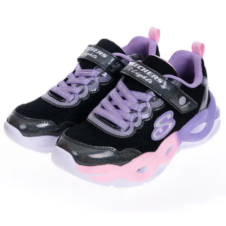 SKECHERS 童鞋 女童系列燈鞋 TWISTY GLOW - 303717LBKMT