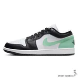 Nike 休閒鞋 男鞋 皮革 AIR JORDAN 1 LOW 黑白綠 553558-131