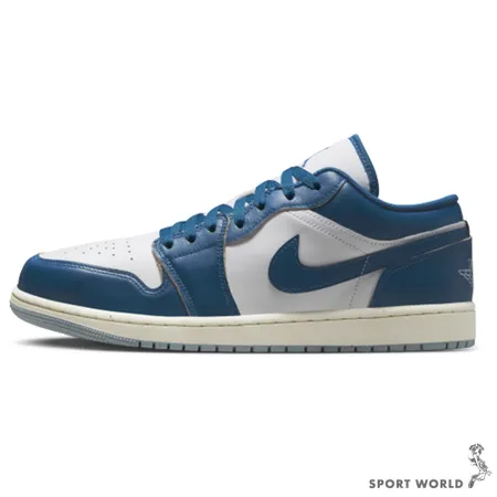 Nike 休閒鞋 男鞋 AIR JORDAN 1 LOW SE 藍白 FN5214-141