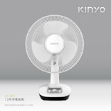 【KINYO】12吋AC插頭充電式風扇(CF-1205)