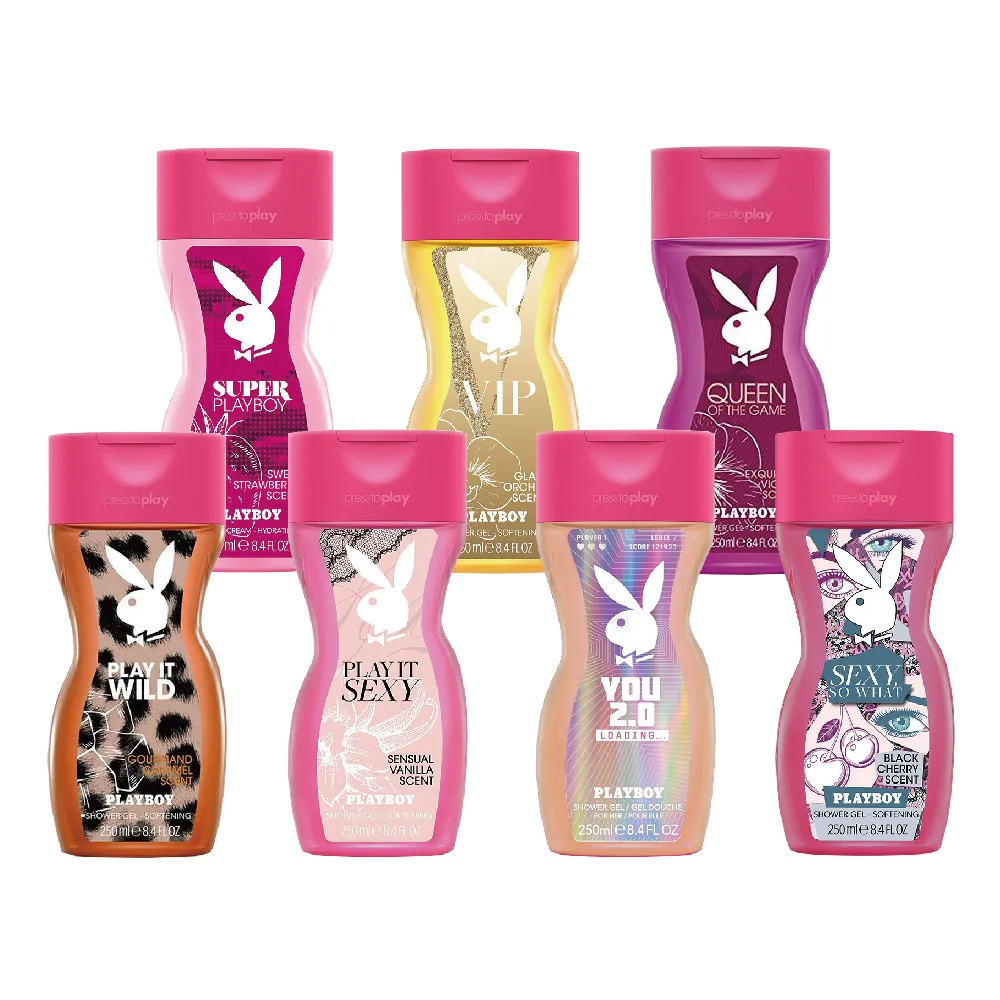 【任選三入】PLAYBOY 女性保濕香水沐浴膠 250ml (任選7種味道)