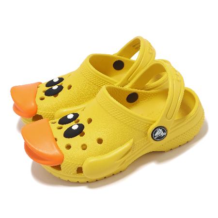 Crocs 洞洞鞋 Classic I AM Rubber Ducky T 小童 向日葵 經典小鴨子克洛格 21001775Y