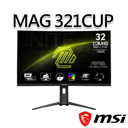 msi微星 MAG 321CUP 31.5吋 曲面電競螢幕