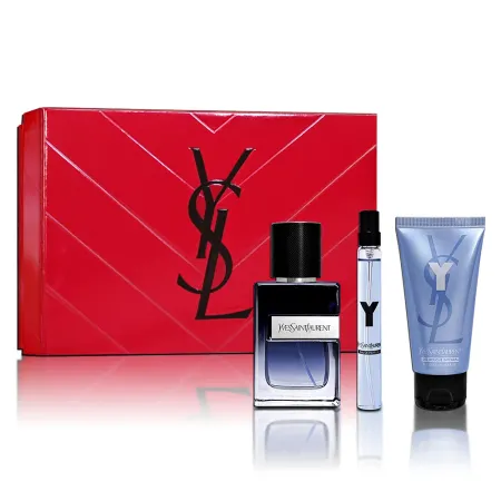 YSL 2024 情人節限量 Y男淡香精60ML 香氛禮盒 (淡香精60ML+隨身瓶10ML+沐浴膠50ML)