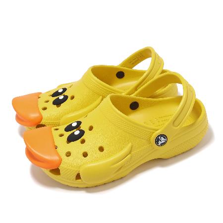 Crocs 洞洞鞋 Classic I AM Rubber Ducky K 中童 向日葵 小鴨子 克洛格 21019375Y