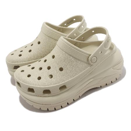 Crocs 涼拖鞋 Classic Mega Crush Clog 男女鞋 骨白色 超厚底 光輪克駱格 卡駱馳 2079882Y2