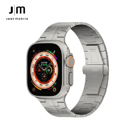 Just Mobile Apple Watch Ultra 2/Ultra 49mm 鈦合金耐磨防水按壓式錶帶(極限款)