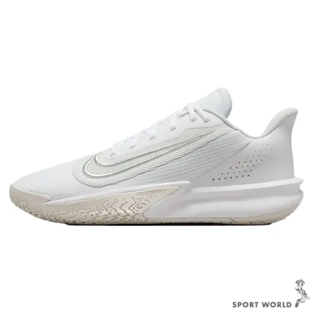 Nike 籃球鞋 男鞋 穩定 Precision 7 白灰 FN4322-100