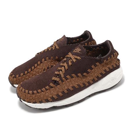 Nike 休閒鞋 Wmns Air Footscape Woven 女鞋 男鞋 棕 麂皮 編織鞋 FB1959-200