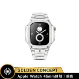 【Golden Concept】Apple Watch 45mm ROMD45-SL 銀色錶框 銀色不鏽鋼錶帶