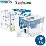 德國BRITA Flow濾水箱 8.2L(藍) + MXPRO濾芯(共1壺1芯) 濾淨 過濾 濾水 濾【愛買】