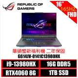 ［ASUS原廠整新福利機］G614JV-0141C13980HX i9-13980HX 處理器 ★RTX4060