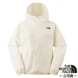 【The North Face】女 NEW ZEPHYR 防風防潑水防曬連帽輕薄外套(亞洲版型)7WCP-4HP 米白色