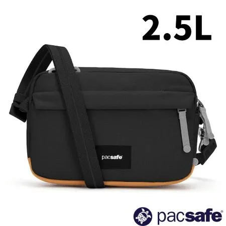 ☆【Pacsafe】Go Anti-Theft Crossbody 防盜斜背包2.5L.側背包/35105130 噴射黑