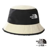 【The North Face】中性款 Cypress Bucket 輕量防風遮陽健行撞色圓盤帽/3VVK-3X4 卡其