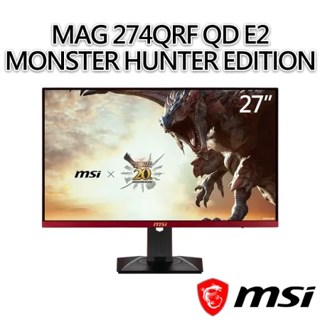 msi微星 MAG 274QRF QD E2 MONSTER HUNTER EDITION 27吋 電競螢幕 