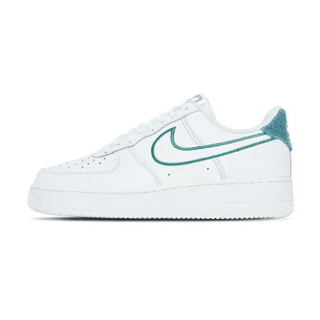 Nike Air Force 1 '07 LV8 男 白綠 毛圈布 低筒 AF1 緩震 休閒鞋 FN8349-100