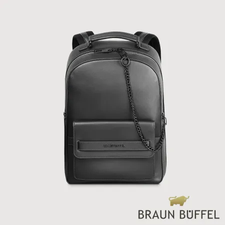 【BRAUN BUFFEL 德國小金牛】台灣總代理 威爾 後背包-黑色/BF529-72-BK