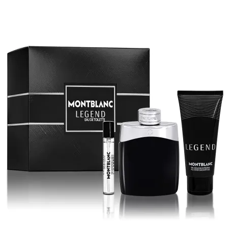 MONTBLANC 萬寶龍 傳奇經典男性淡香水 100ML禮盒 (淡香水100ml+隨身瓶7.5ml+沐浴精100ml)