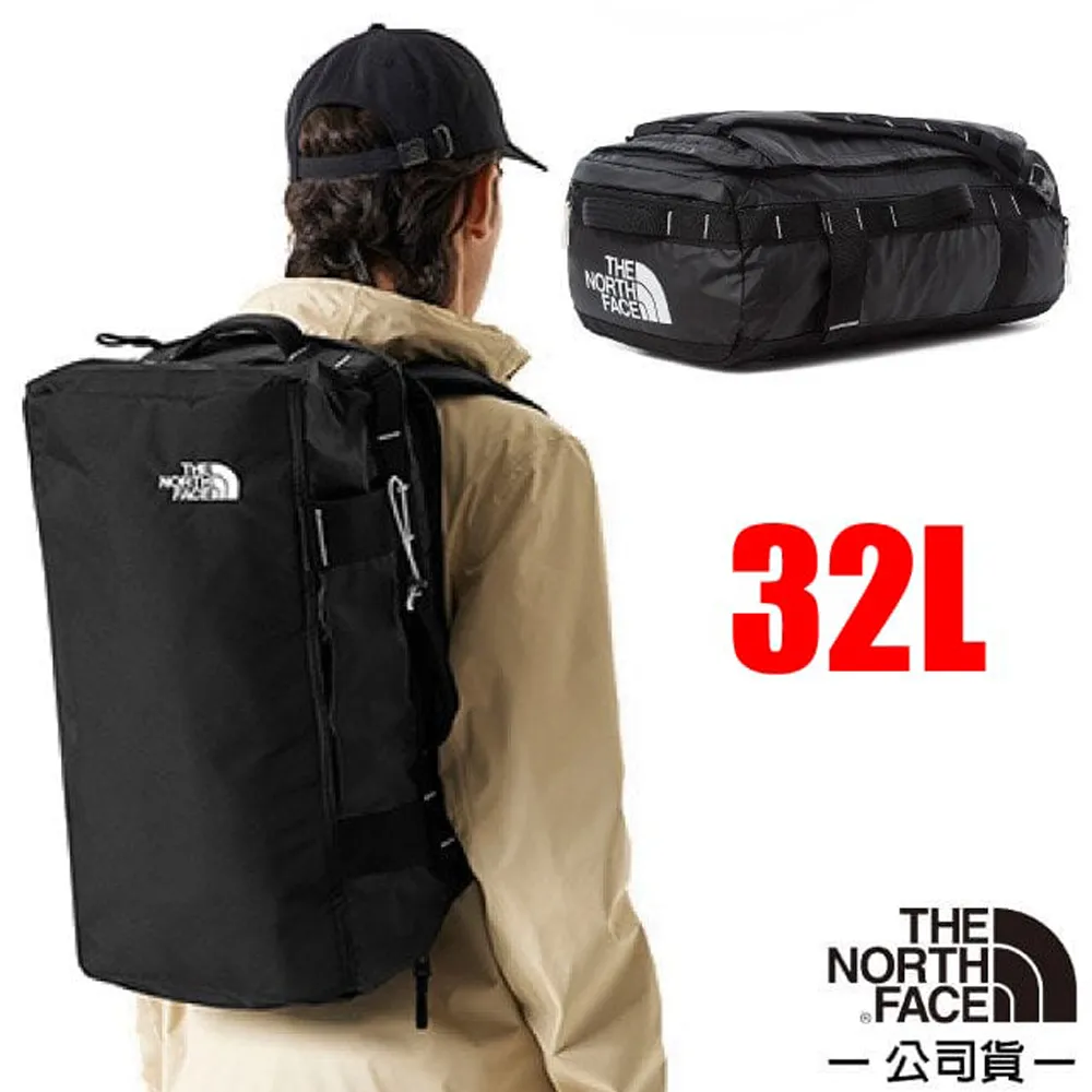 【The North Face】BASE CAMP VOYAGER 多功能背提兩用行李包32L/52RR-53R 時尚黑