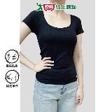 羅紋彈力Bra Top短袖 M~XL 3色可選 罩杯集中 舒適 女內衣 短袖 上衣 【愛買】