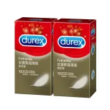 【Durex杜蕾斯】超薄裝保險套(12入x2盒)