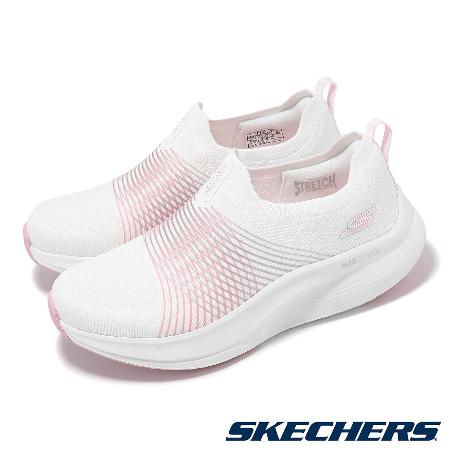 Skechers 休閒鞋 Go Walk Max Walker-Sally 女鞋 白 粉 厚底 橡膠大底 健走鞋 125052WPK