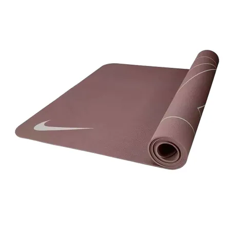 NIKE YOGA MAT 雙面瑜珈墊 4 MM-台灣製 止滑墊 運動 深藕紅白