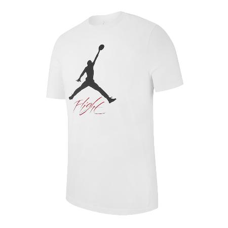 Nike 短袖 Jordan Jumpman Flight 白 黑 短T 喬丹 白T 運動 上衣 AO0665-100