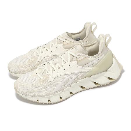 Reebok 慢跑鞋 Zig Kinetica 3 男鞋 米白 尼龍 緩衝 支撐 運動鞋 100034217