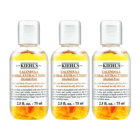 KIEHL'S契爾氏 金盞花植物精華化妝水 75ml 超值3入組_國際航空版