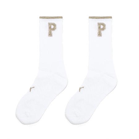 Puma 長襪 Fashion Crew Socks 白 米白 中筒襪 休閒襪 襪子 BB146804