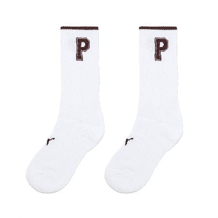 Puma 長襪 Fashion Crew Socks 白 棕 中筒襪 休閒襪 襪子 BB146805