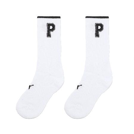 Puma 長襪 Fashion Crew Socks 白 黑 中筒襪 休閒襪 襪子 BB146806