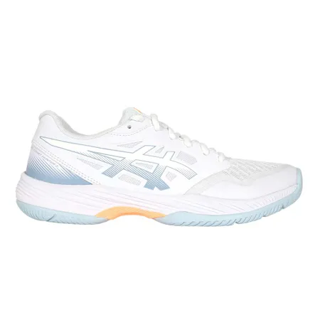 ASICS GEL-COURT HUNTER 3 女羽球鞋-訓練 亞瑟士 白灰藍橘