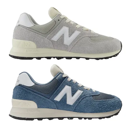 New Balance 574 休閒鞋 男鞋 女鞋 絨毛麂皮 灰/藍 U574RBL-D/U574RBJ-D