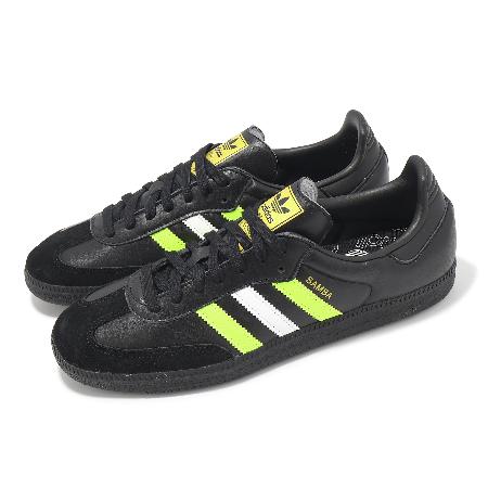 adidas 休閒鞋 Samba OG 男鞋 女鞋 黑 綠 復古 皮革 德訓鞋 情侶鞋 愛迪達 ID1380