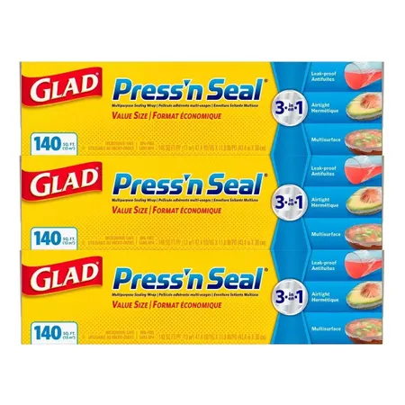 Glad Press’n Seal 強力保鮮膜 3捲一入