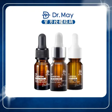 【Dr. May】美博士精華10ml-任選2入(AIO美白/B3專業抗痘/杏仁酸)