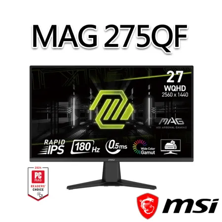 msi微星 MAG 275QF 27吋 電競螢幕