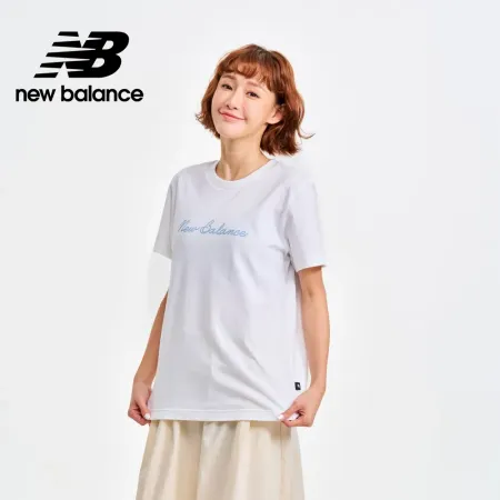 [New Balance]圓領棉質親膚短袖上衣_WT41909WT_女性_白色