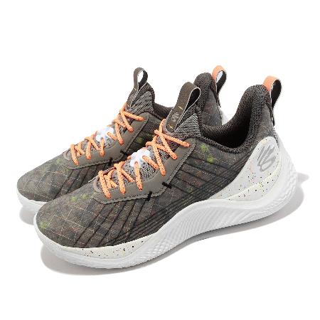 Under Armour 籃球鞋 Curry 10 男鞋 灰 潑墨 運動鞋 UA 3025623101