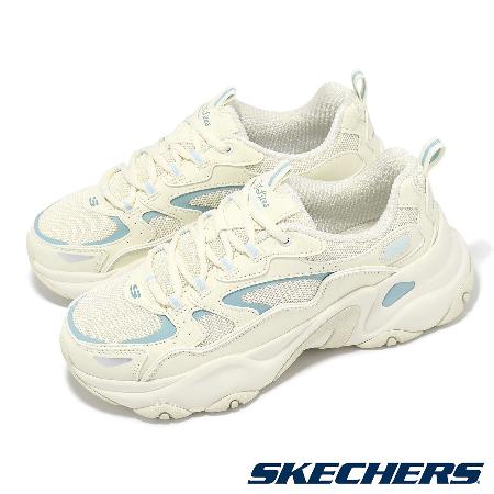 Skechers 休閒鞋 D Lites 5.0-Upgraded 女鞋 米白 藍 輪胎大底 緩衝 老爹鞋 150520NTBL