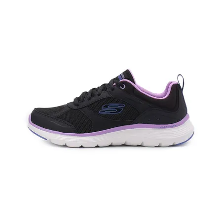 SKECHERS FLEX APPEAL 5.0 綁帶運動鞋 黑 150202BKPR 女鞋