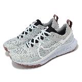 Nike 越野跑鞋 Wmns React Pegasus Trail 4 女鞋 灰 紫 緩震 郊山 DJ6159-005