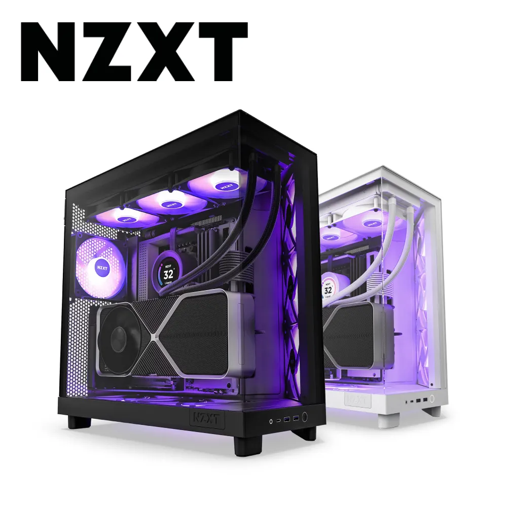 NZXT 恩傑 H6 FLOW RGB 玻璃透側機殼